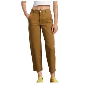 Everlane Womens Utility Barrel Pants Size 2 Golden Brown Organic Cotton sustaina